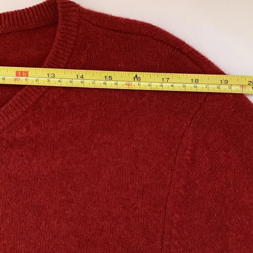 Club Room by Charter Club Maroon Red Wool Men’s Sweater Size L